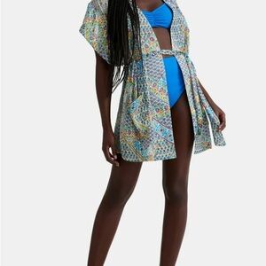 Colorful Patterned Kimono
